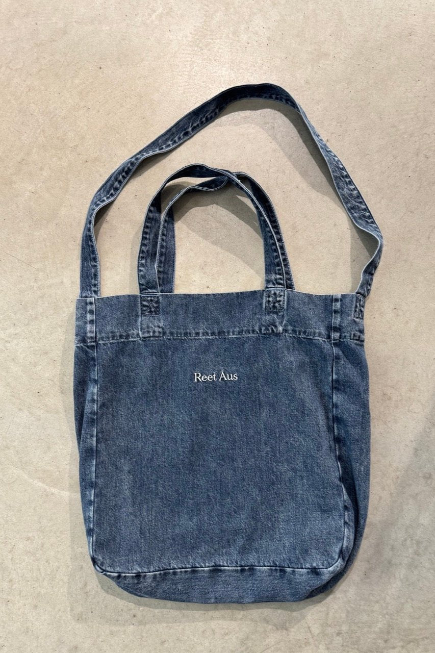 Recycled Denim Tote Bag | Blue, Reet Aus