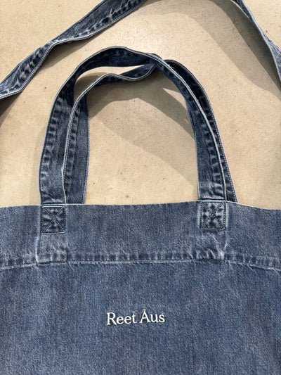 Recycled Denim Tote Bag | Blue, Reet Aus