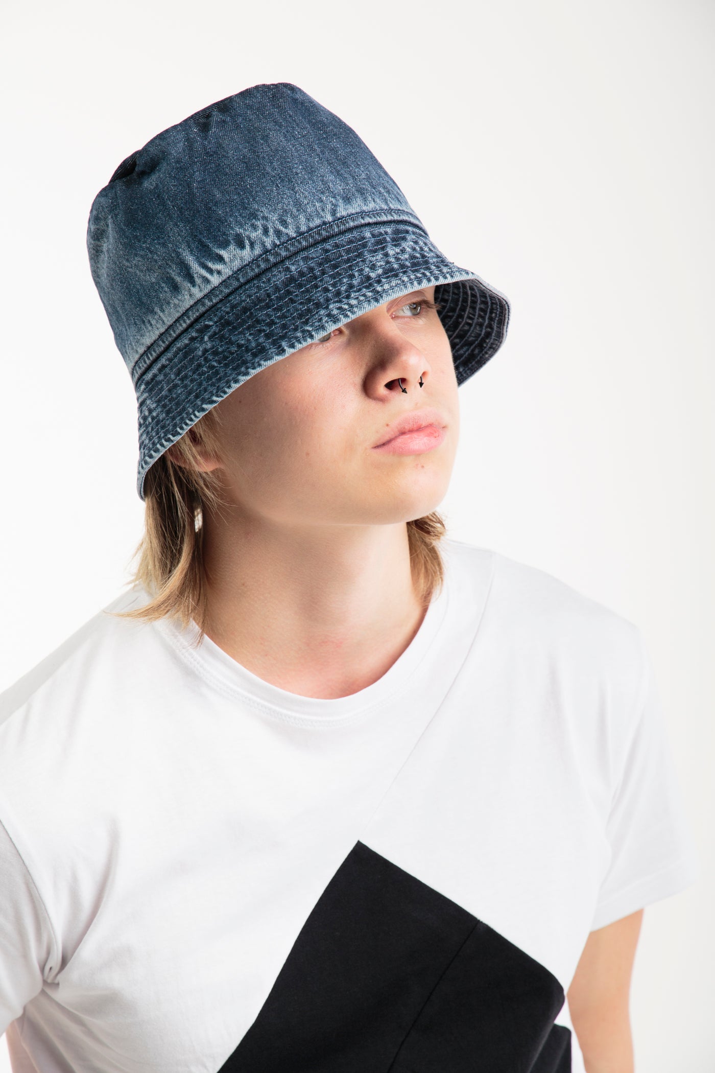 Recycled denim Bucket Hat | Blue