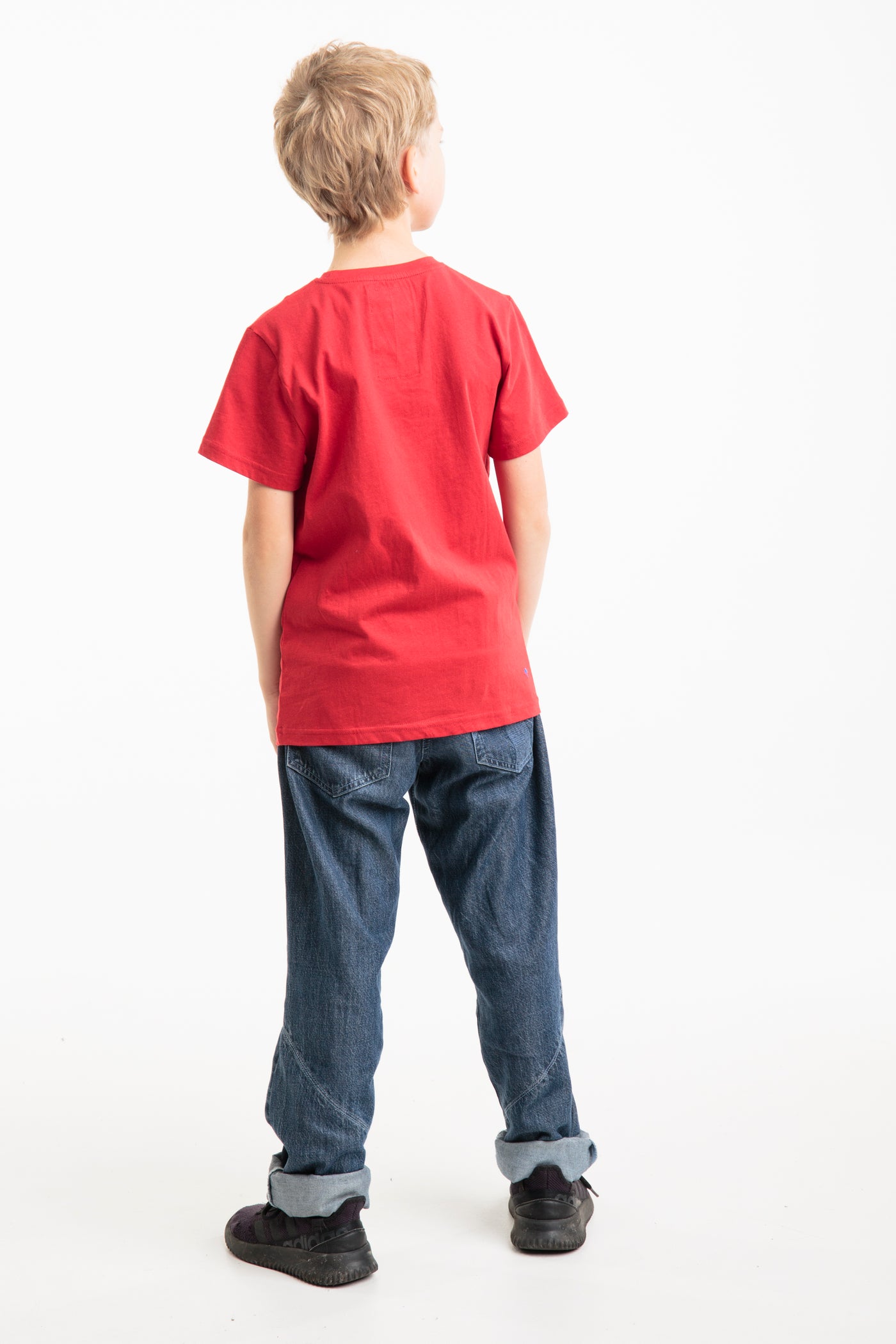 Limited edition: Up-shirt for kids, Tree motif | Red, blue