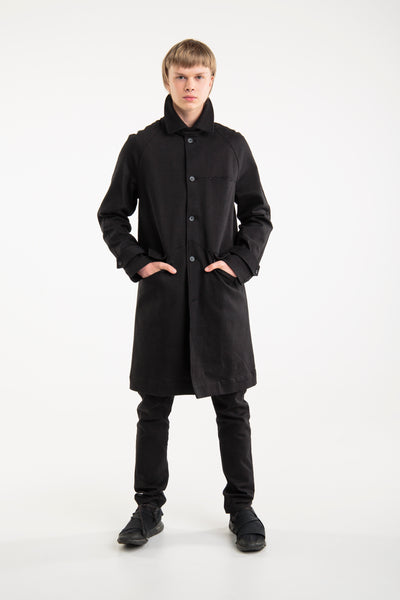 Denim coat for men | Black