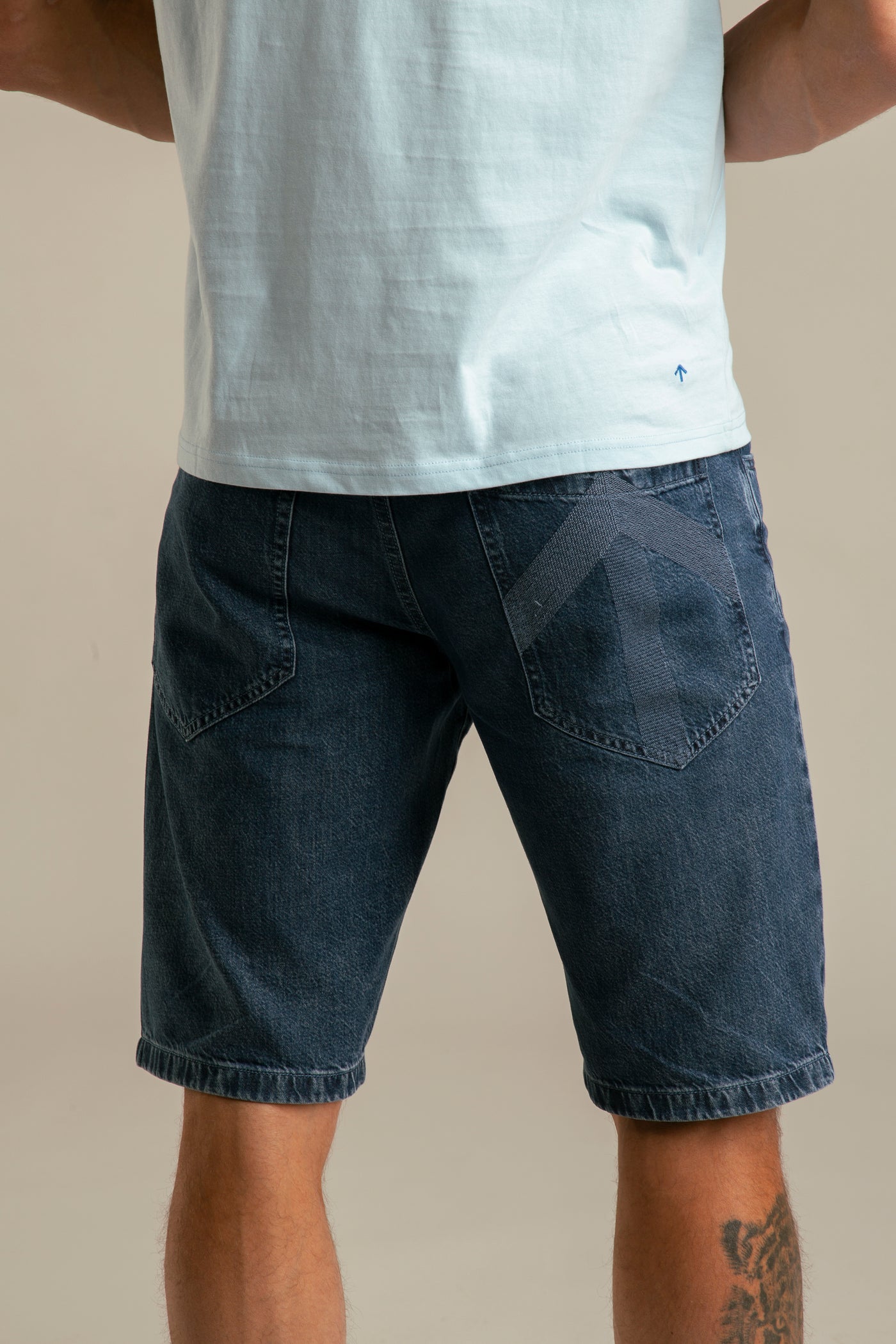 Recycled Denim Shorts for Men | Blue