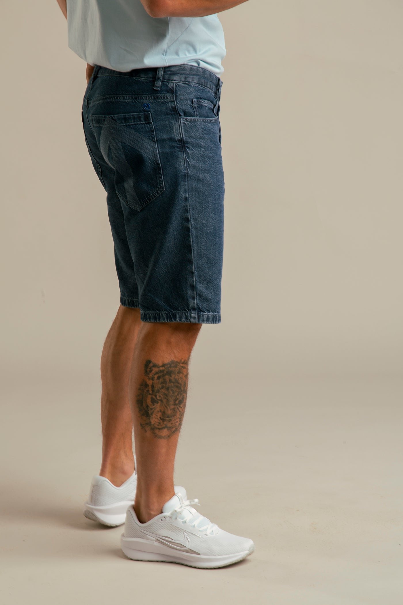 Recycled Denim Shorts for Men | Blue