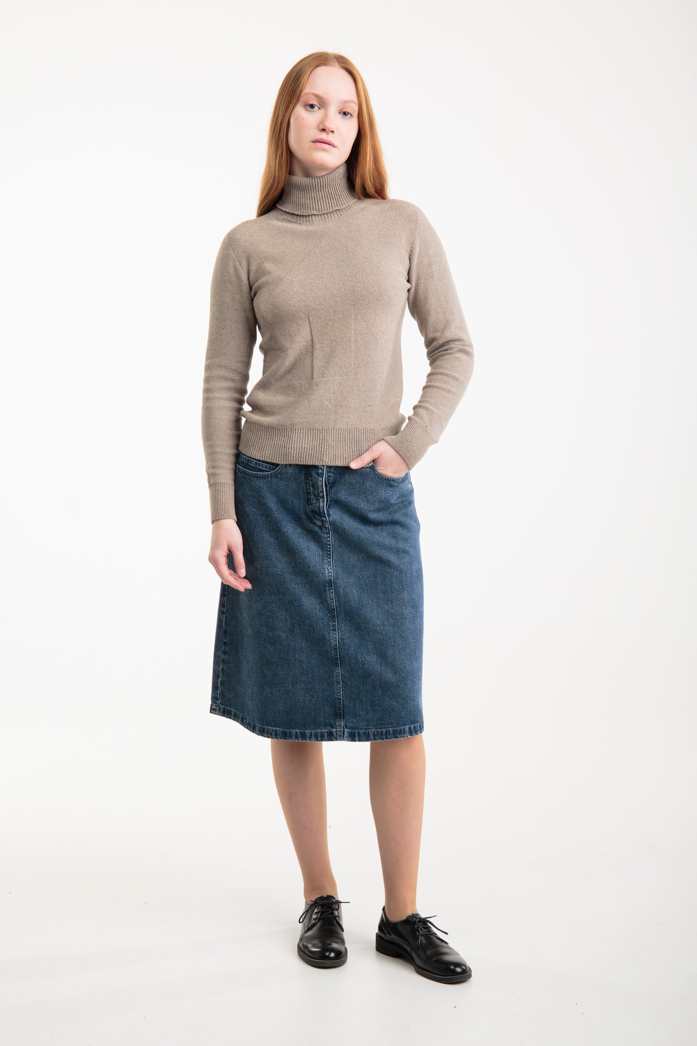 Recycled Denim Skirt | Blue