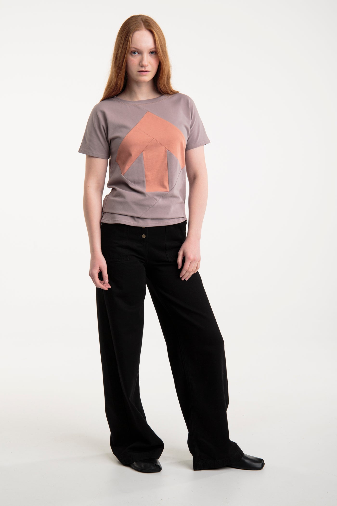 Up-shirt for women | Lavender grey, blush