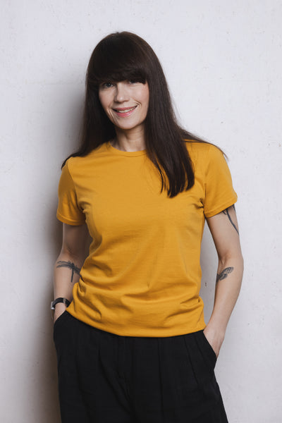 Up-shirt for women | Basic | Yellow - Reet Aus